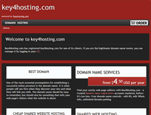 Tablet Screenshot of key4hosting.com
